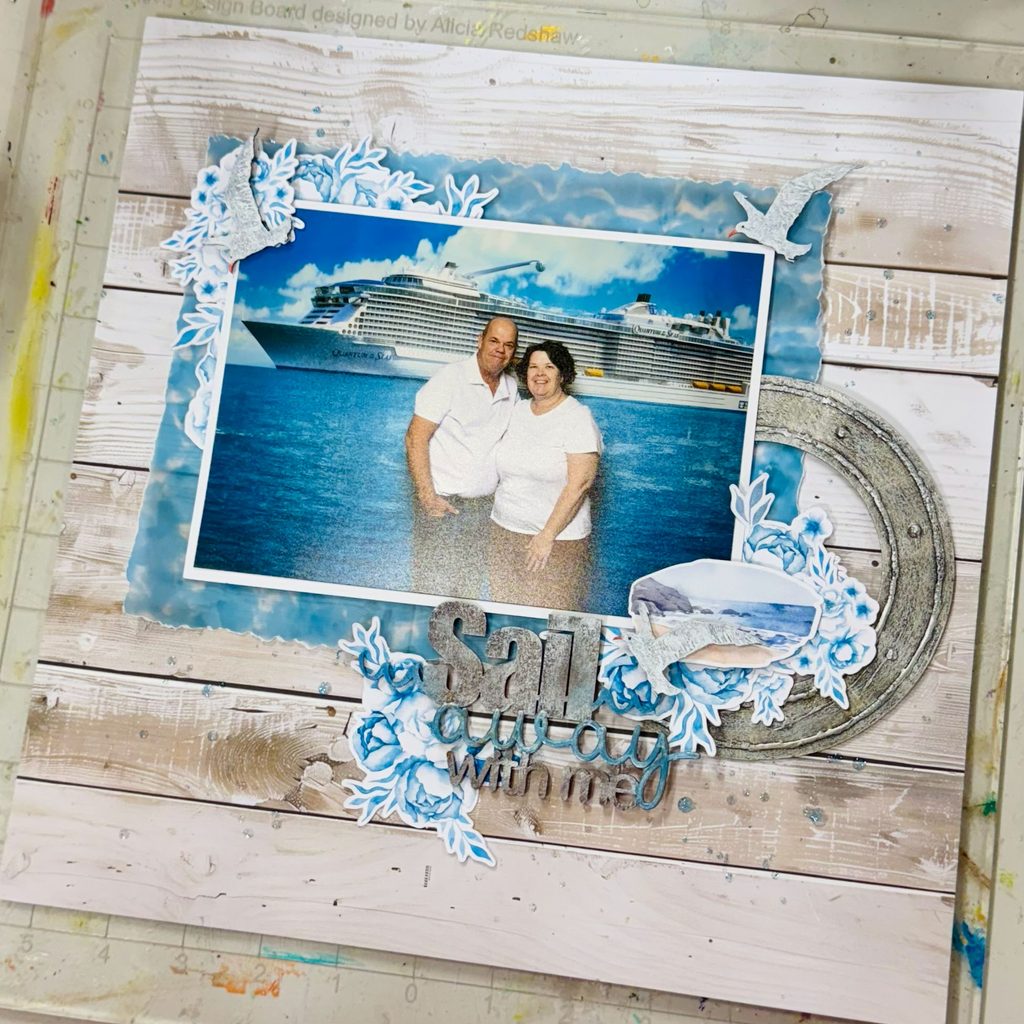 Sail Away With Me Scrapbook Layout