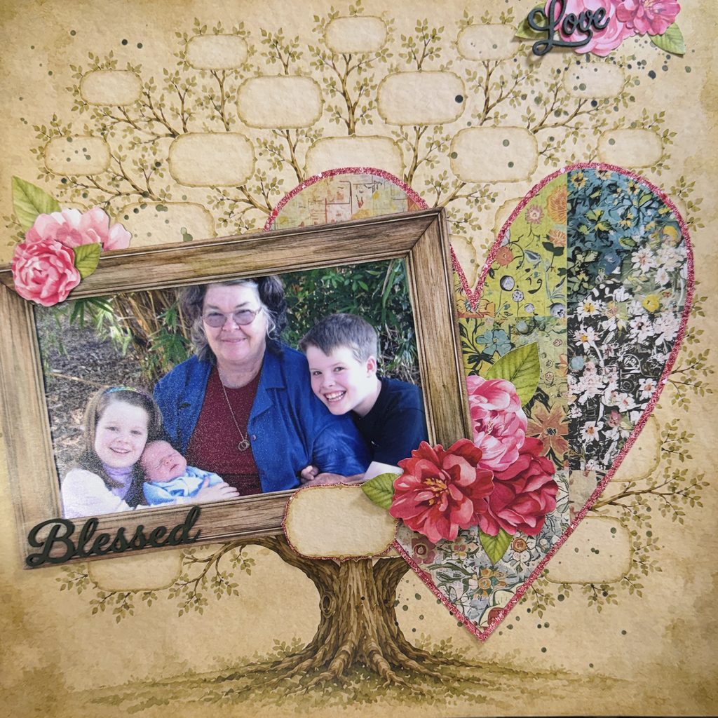 Blessed Scrapbook Layout - Generations Collection - August 2026