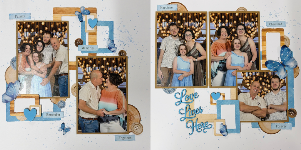 Love Lives Here Double Page Scrapbook Layout - Generations Collection - August 2026